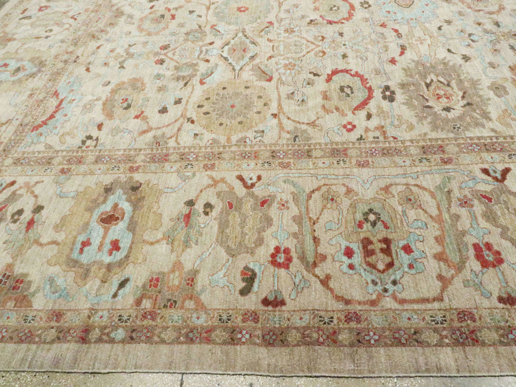 Modern Persian Sultanabad Oversize Square Carpet, No.27972 - Staging