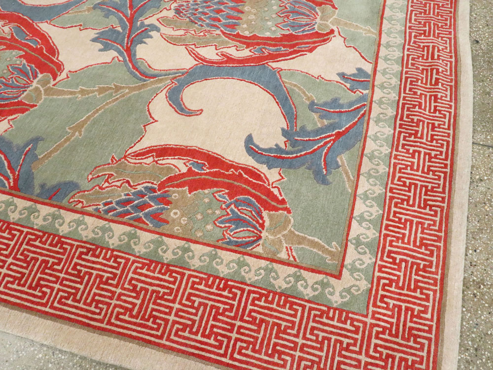 Modern Tibetan Room Size Carpet, No.27975 - Staging