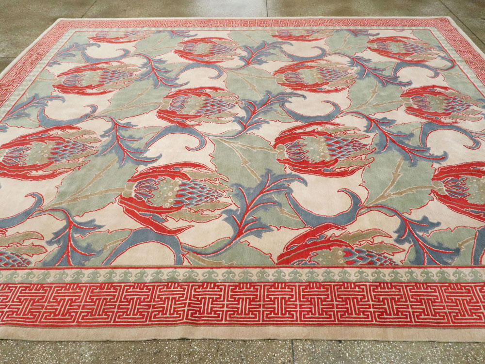 Modern Tibetan Room Size Carpet, No.27975 - Staging