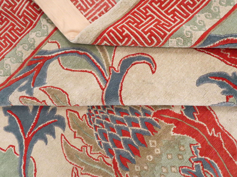 Modern Tibetan Room Size Carpet, No.27975 - Staging