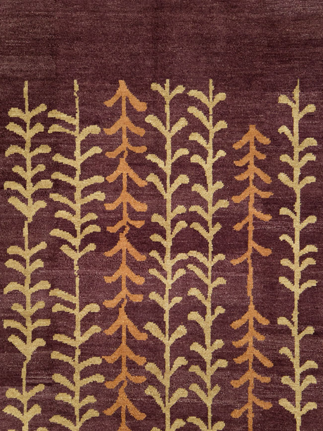 Contemporary Turkish Anatolian Room Size Carpet, No.27976 - Staging