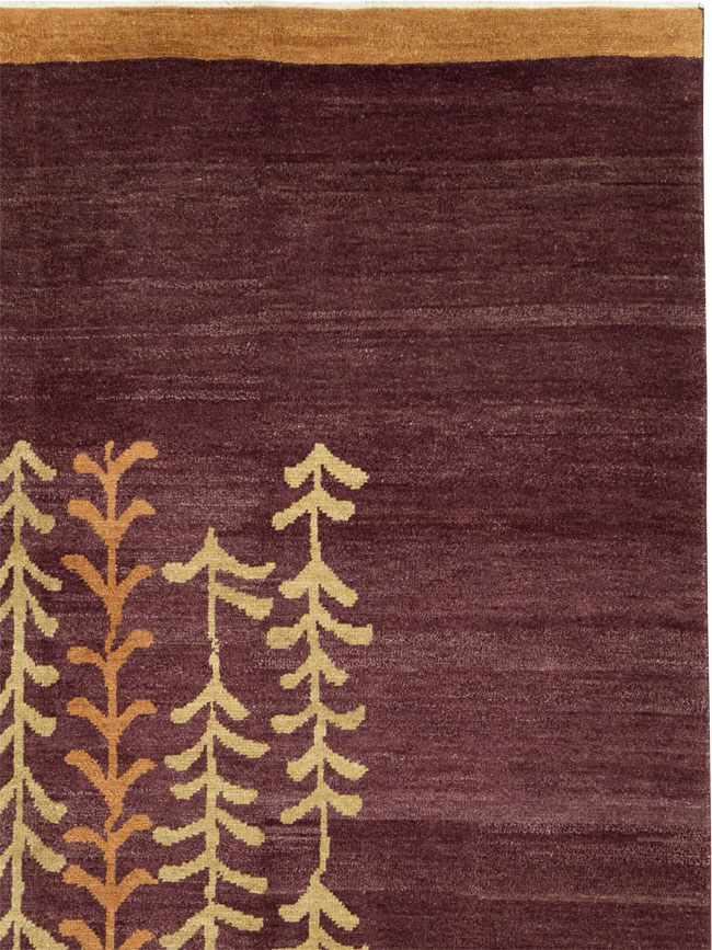 Contemporary Turkish Anatolian Room Size Carpet, No.27976 - Staging