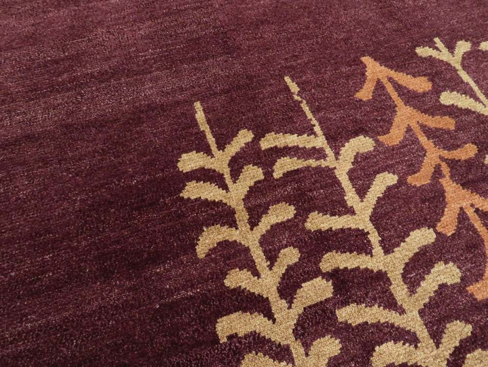 Contemporary Turkish Anatolian Room Size Carpet, No.27976 - Staging