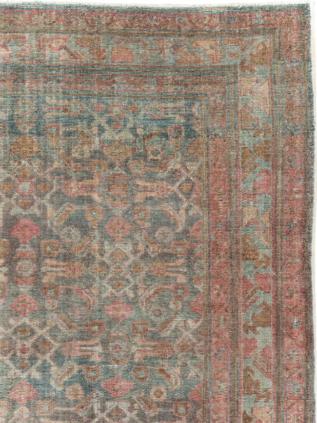 Antique Persian Malayer Gallery Carpet, No.27978 - Staging