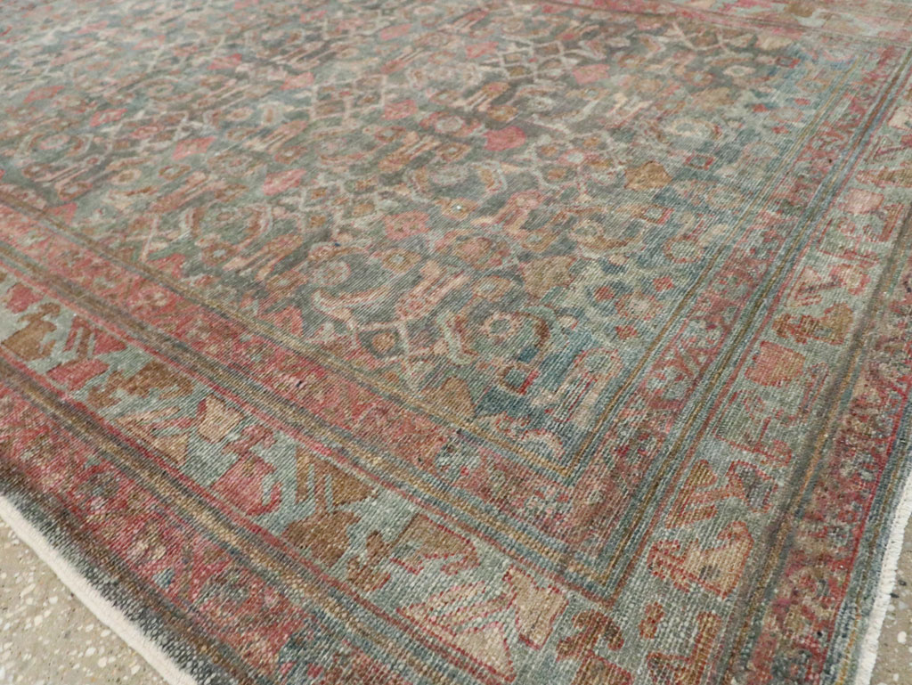 Antique Persian Malayer Gallery Carpet, No.27978 - Staging