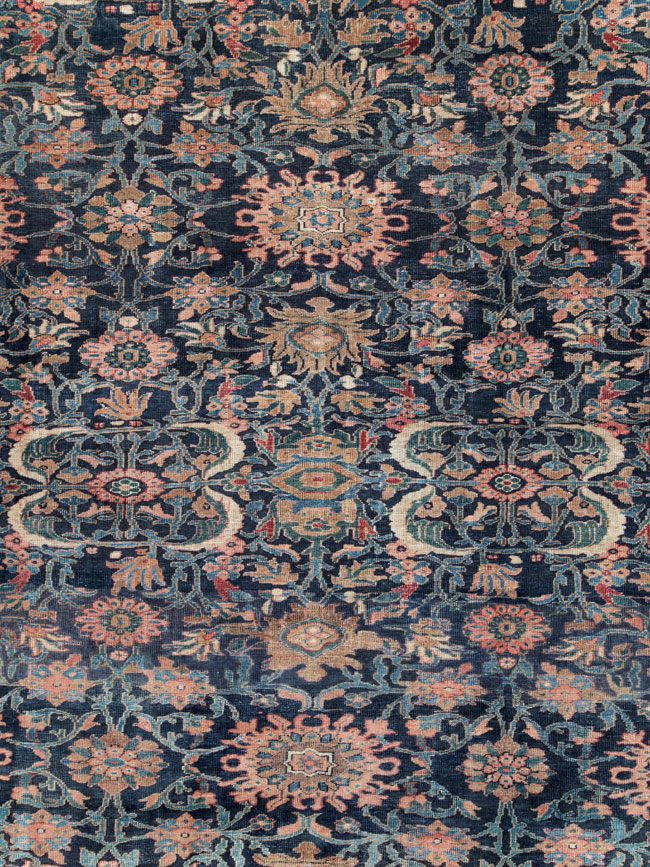 Antique Persian Malayer Carpet, No.27983 - Staging