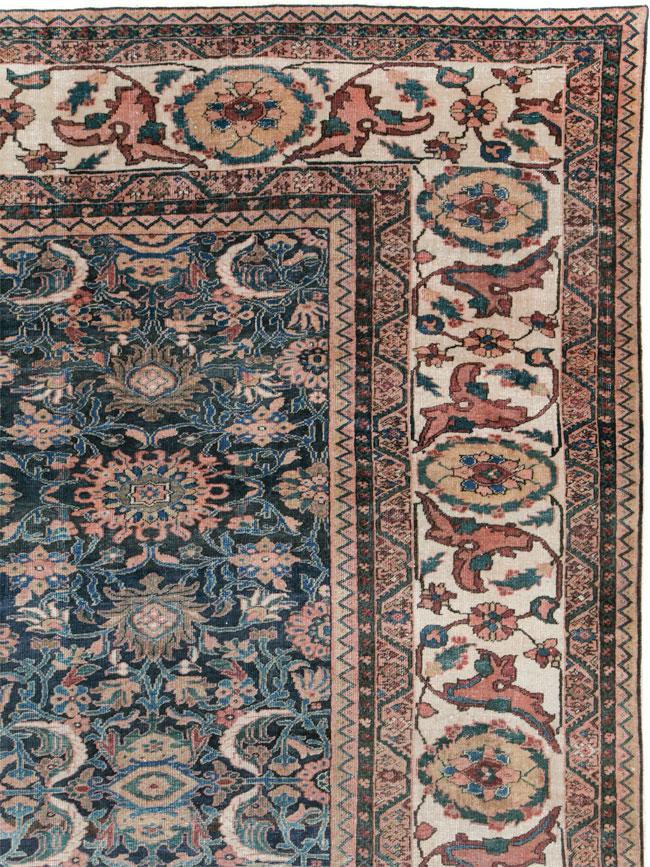Antique Persian Malayer Carpet, No.27983 - Staging
