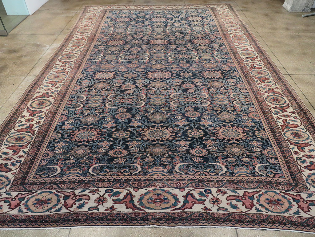 Antique Persian Malayer Carpet, No.27983 - Staging