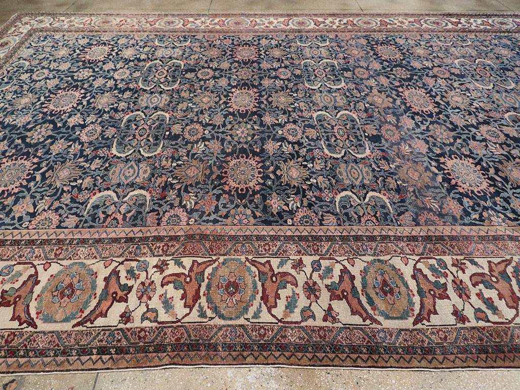 Antique Persian Malayer Carpet, No.27983 - Staging