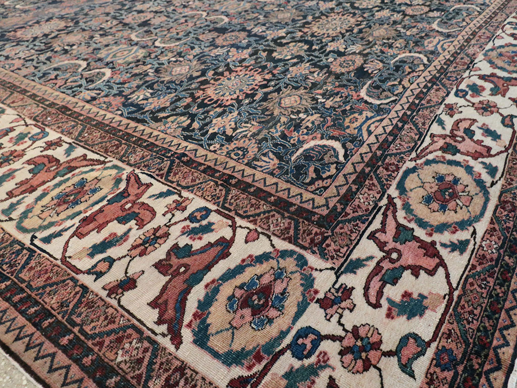 Antique Persian Malayer Carpet, No.27983 - Staging