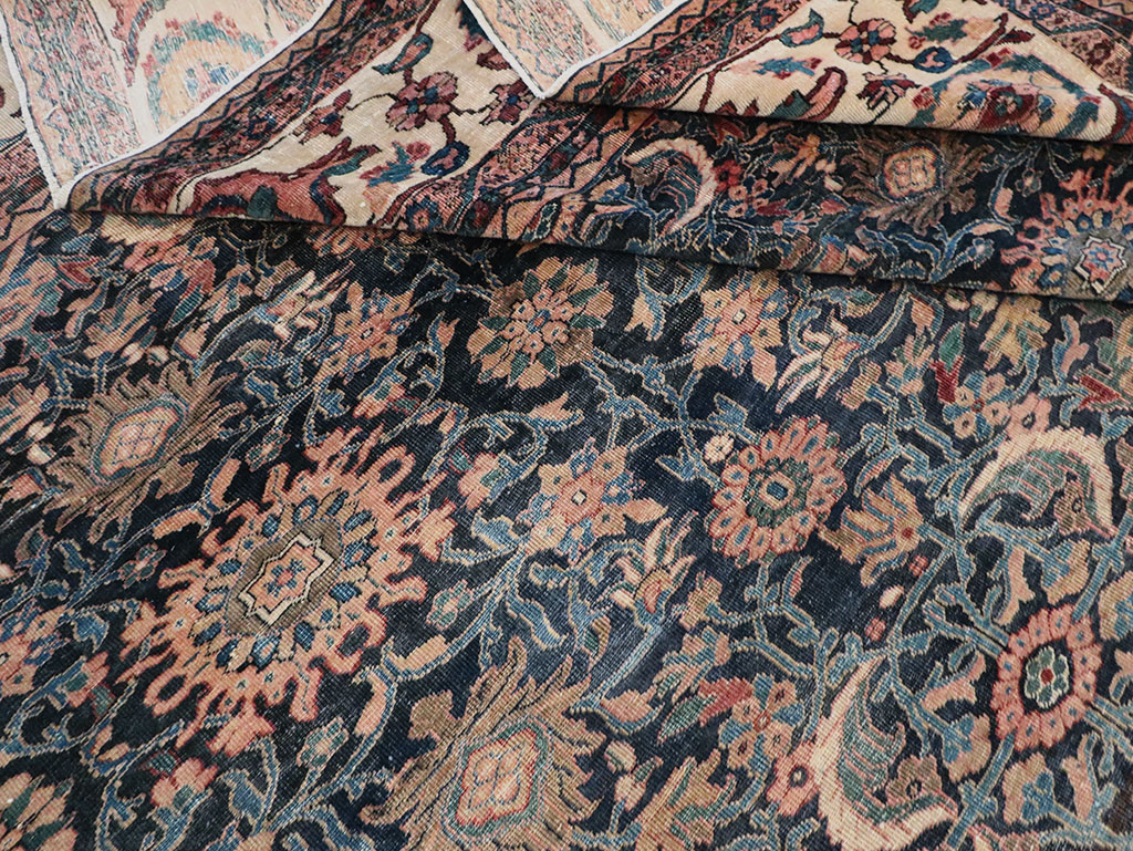 Antique Persian Malayer Carpet, No.27983 - Staging