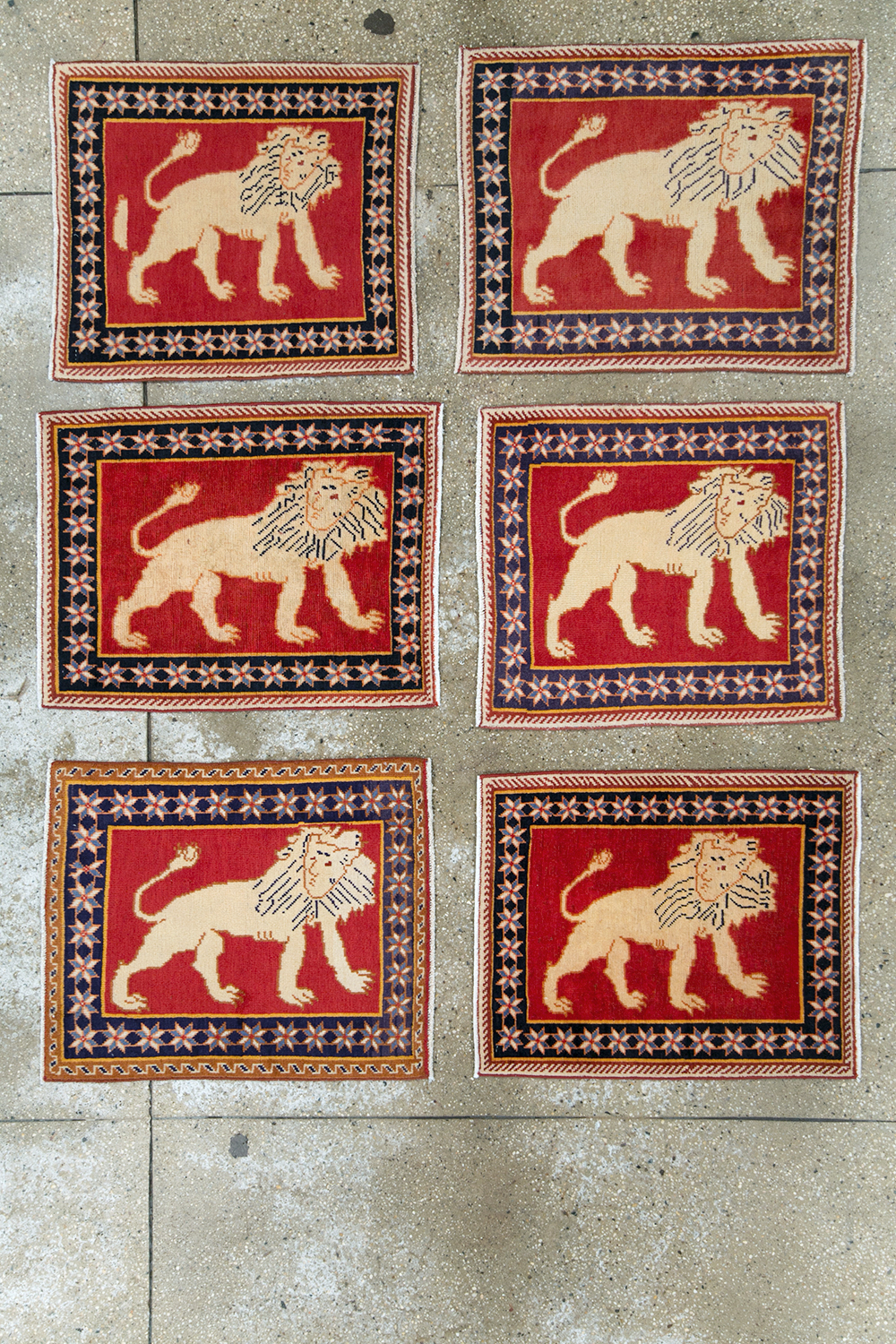 Vintage Persian Tabriz Pictorial Rug (Pair: 2 of 6), No.27989 - Staging