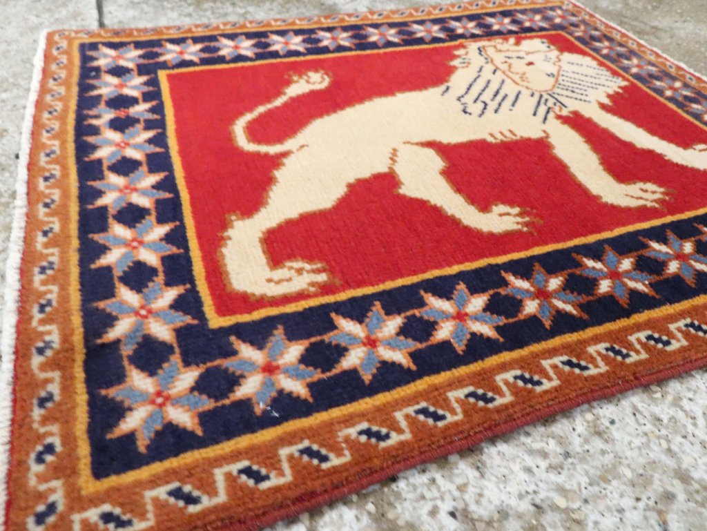 Vintage Persian Tabriz Pictorial Rug (Pair: 5 of 6), No.27992 - Staging