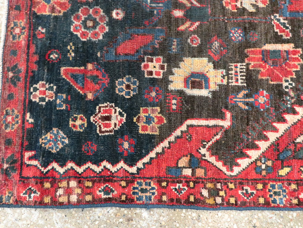 Vintage Persian Afshar Wagireh Rug, No.27997 - Staging