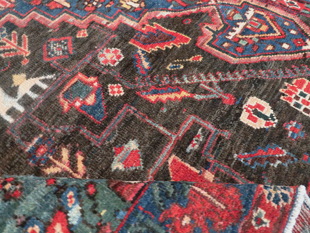 Vintage Persian Afshar Wagireh Rug, No.27997 - Staging