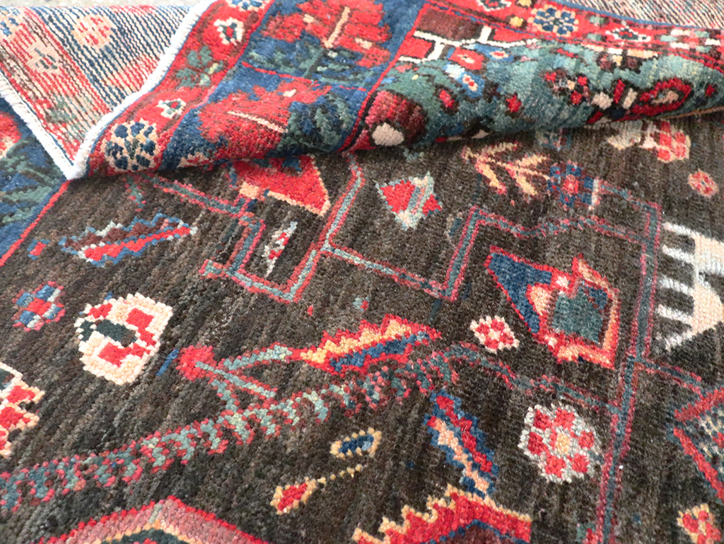 Vintage Persian Afshar Wagireh Rug, No.27997 - Staging