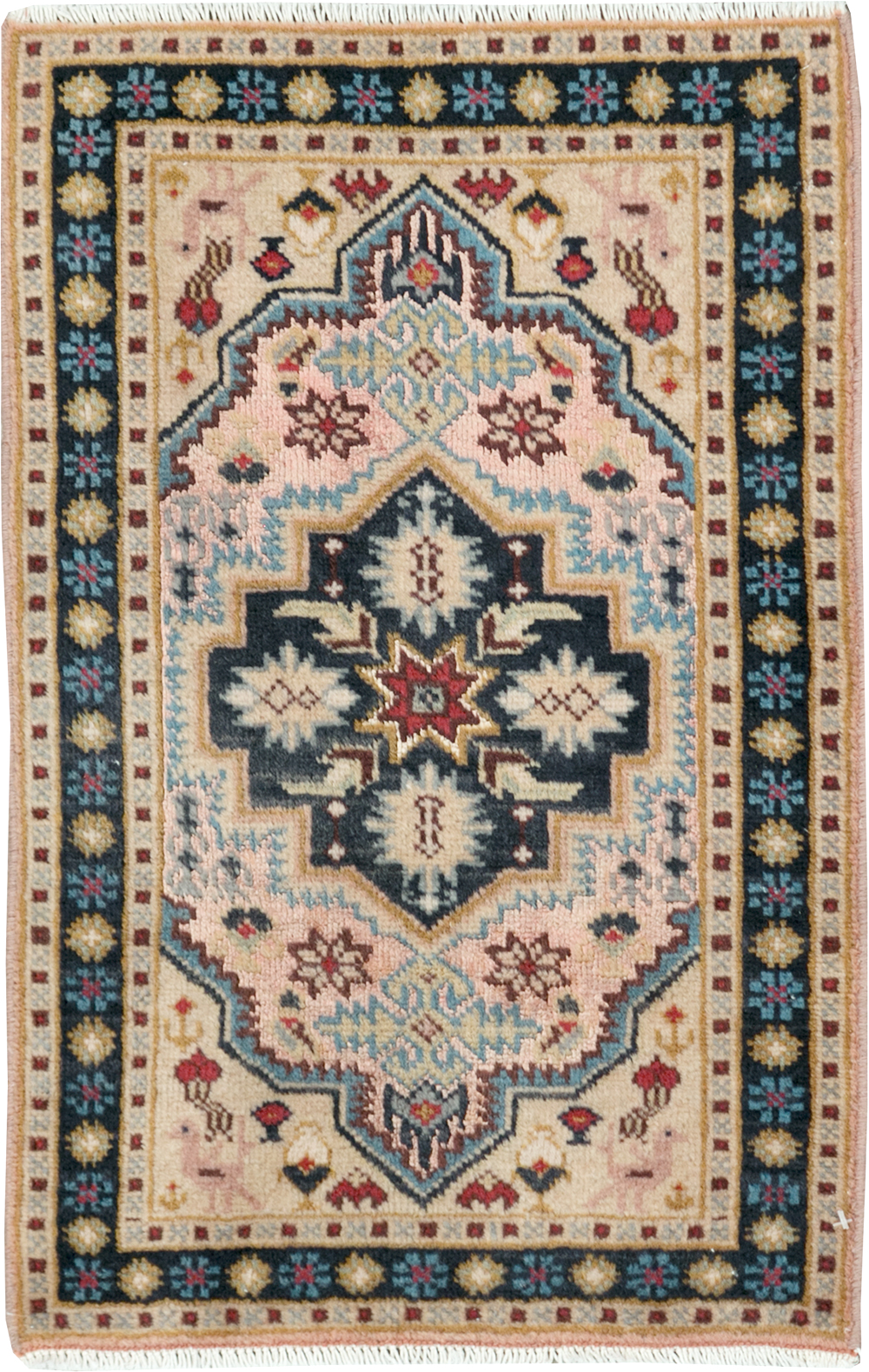 Vintage Persian Ardabil Rug (Pair: 1 of 2), No.27998 - Staging
