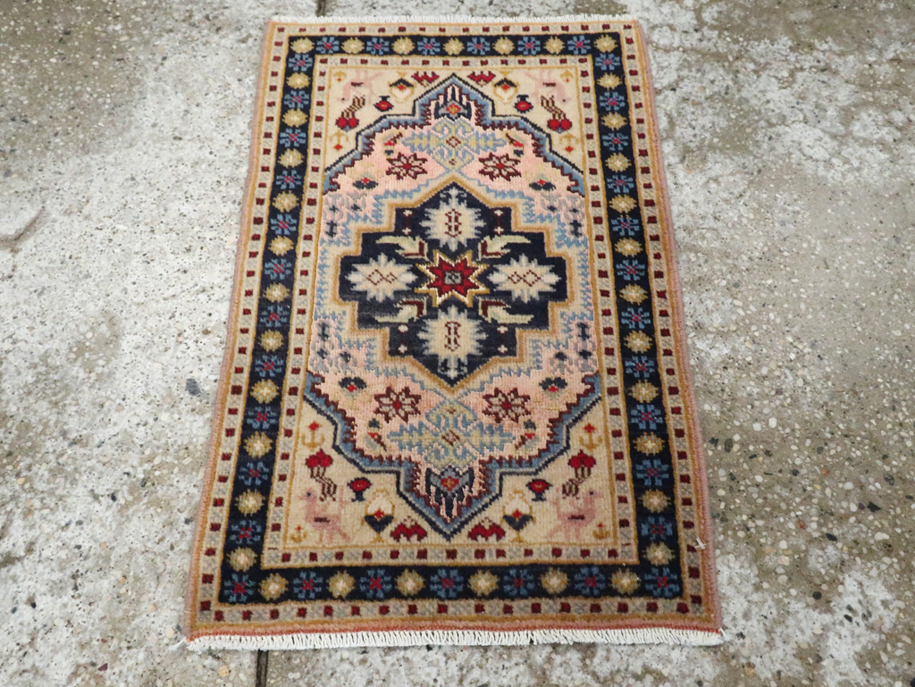Vintage Persian Ardabil Rug (Pair: 1 of 2), No.27998 - Staging