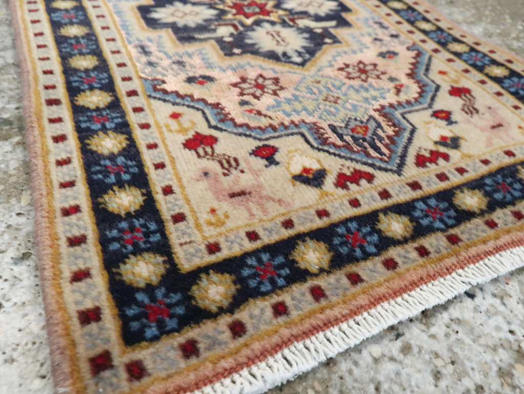 Vintage Persian Ardabil Rug (Pair: 1 of 2), No.27998 - Staging