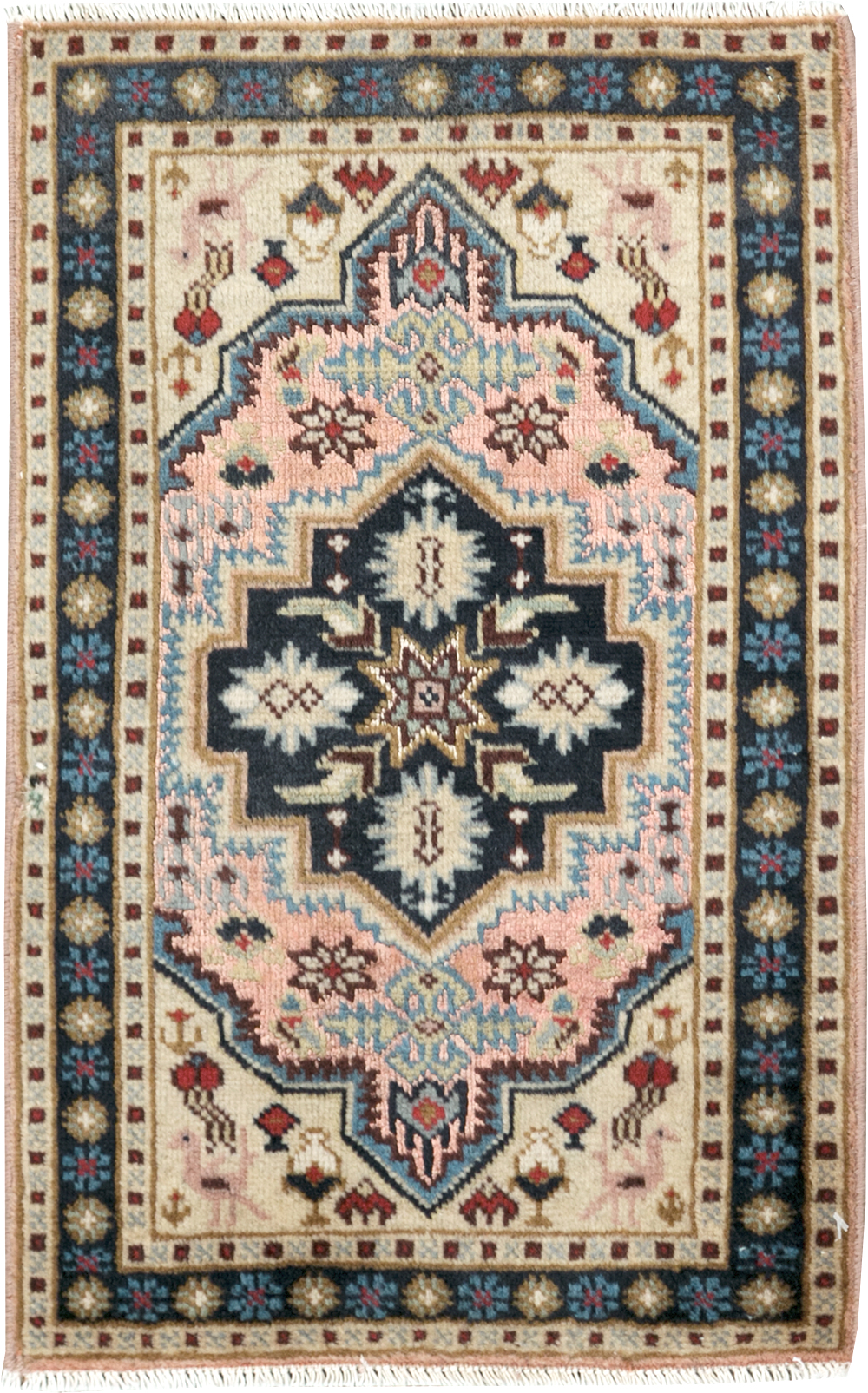 Vintage Persian Ardabil Rug (Pair: 2 of 2), No.27999 - Staging
