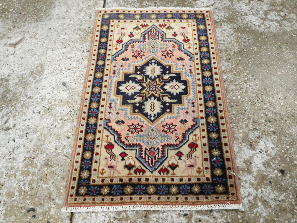 Vintage Persian Ardabil Rug (Pair: 2 of 2), No.27999 - Staging