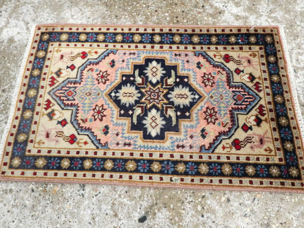 Vintage Persian Ardabil Rug (Pair: 2 of 2), No.27999 - Staging