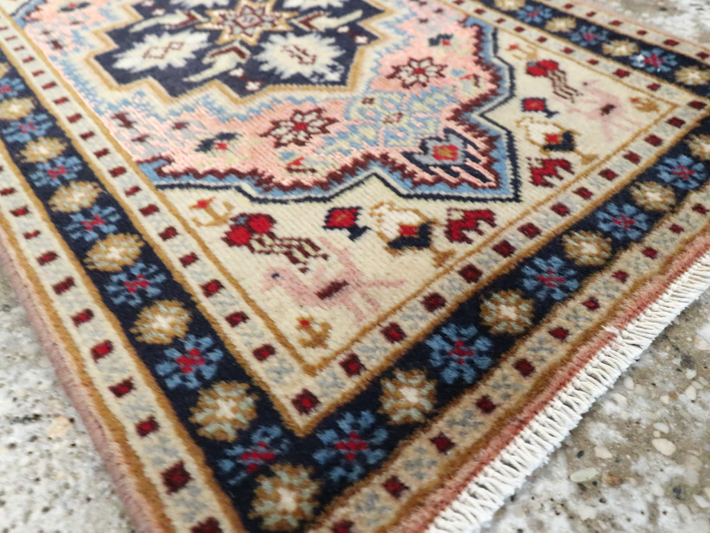 Vintage Persian Ardabil Rug (Pair: 2 of 2), No.27999 - Staging