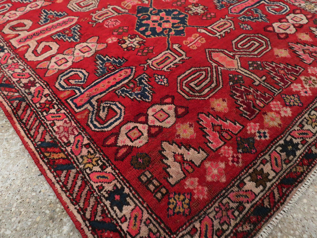 Vintage Persian Ardebil Rug, No.28000 - Staging