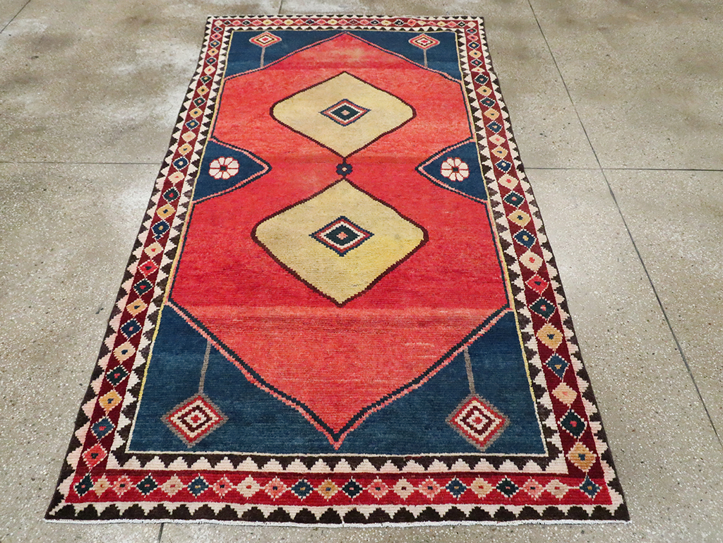 Tribal Persian Gabbeh Gallery Rug, No.28006 - Staging