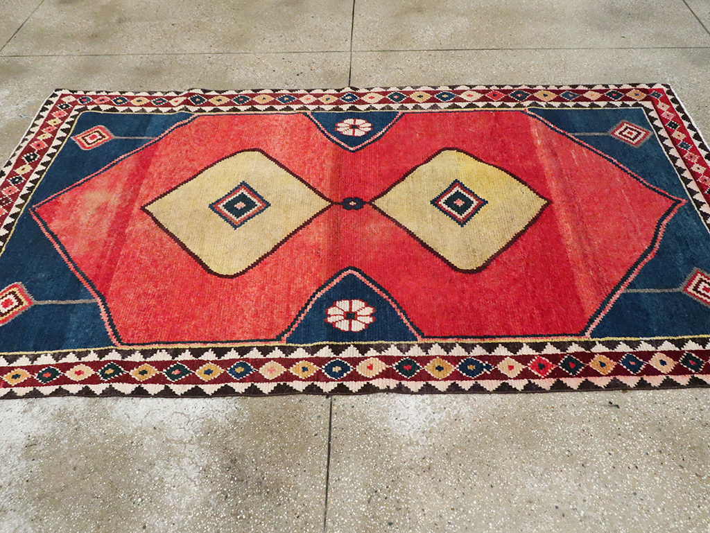 Tribal Persian Gabbeh Gallery Rug, No.28006 - Staging