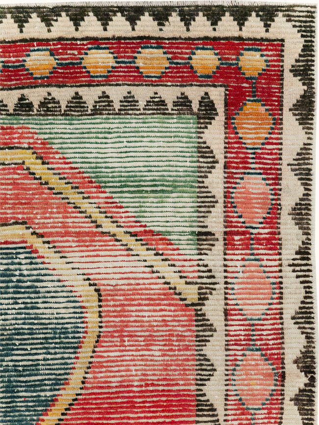Vintage Persian Gabbeh Rug, No.28013 - Staging