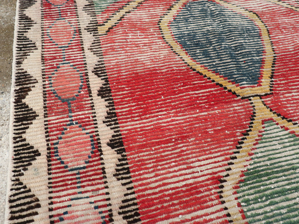 Vintage Persian Gabbeh Rug, No.28013 - Staging