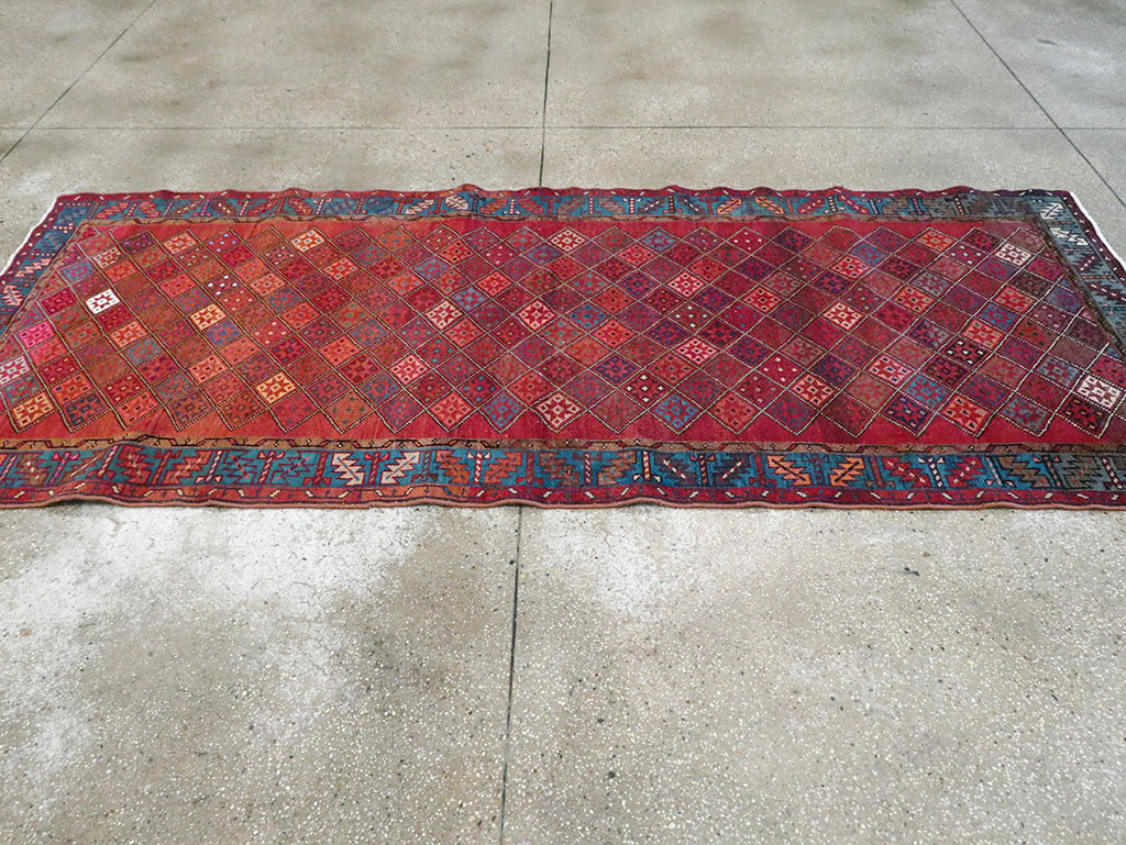 Vintage Persian Hamadan Runner, No.28016 - Staging