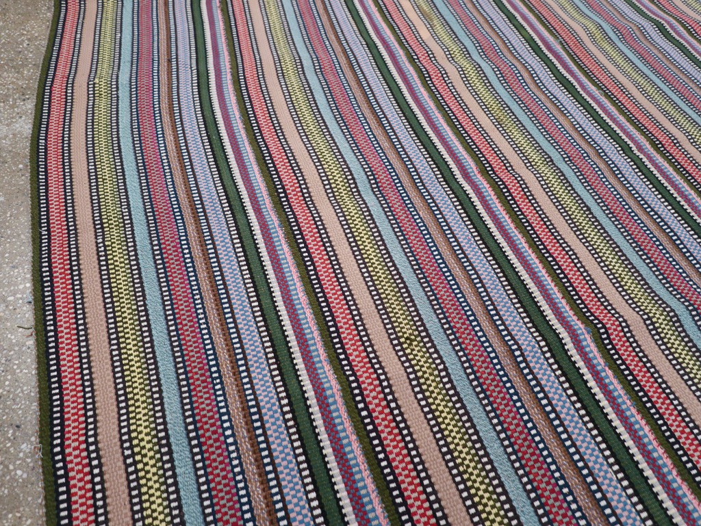 Vintage Persian Flatweave, No.28027 - Staging