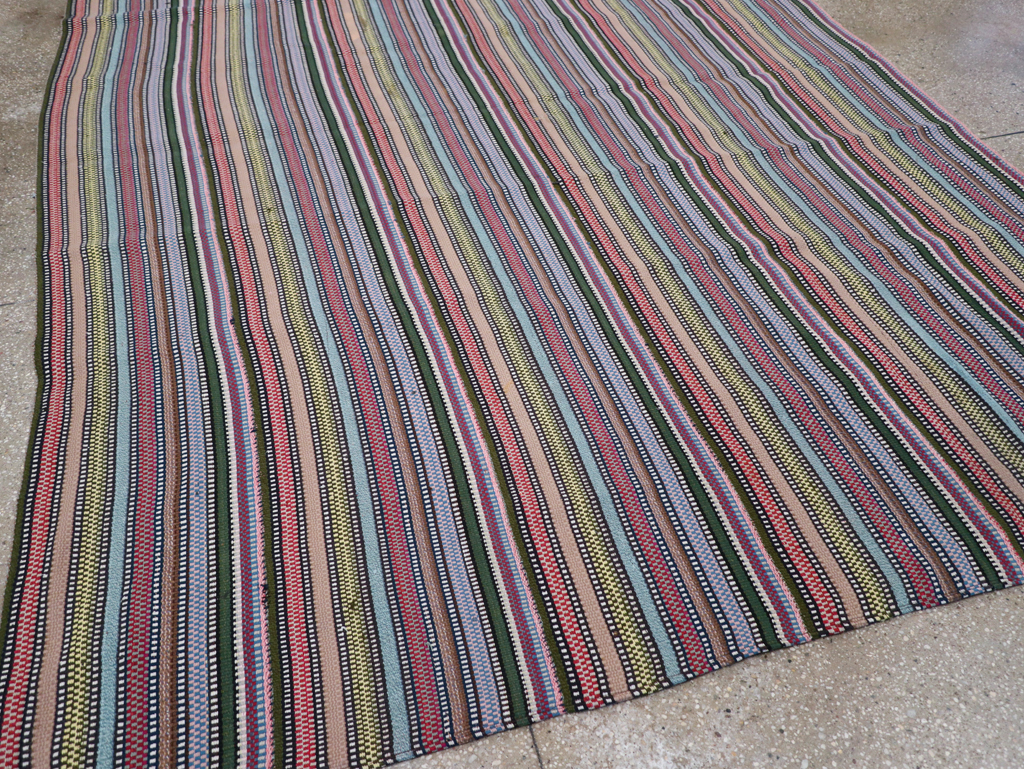 Vintage Persian Flatweave, No.28027 - Staging