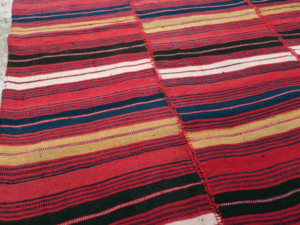 Vintage Persian Kilim, No.28028 - Staging