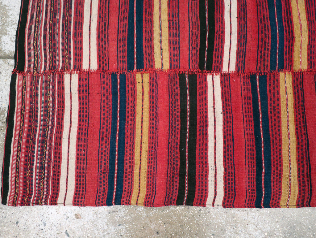 Vintage Persian Kilim, No.28028 - Staging