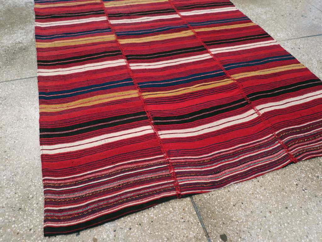 Vintage Persian Kilim, No.28028 - Staging