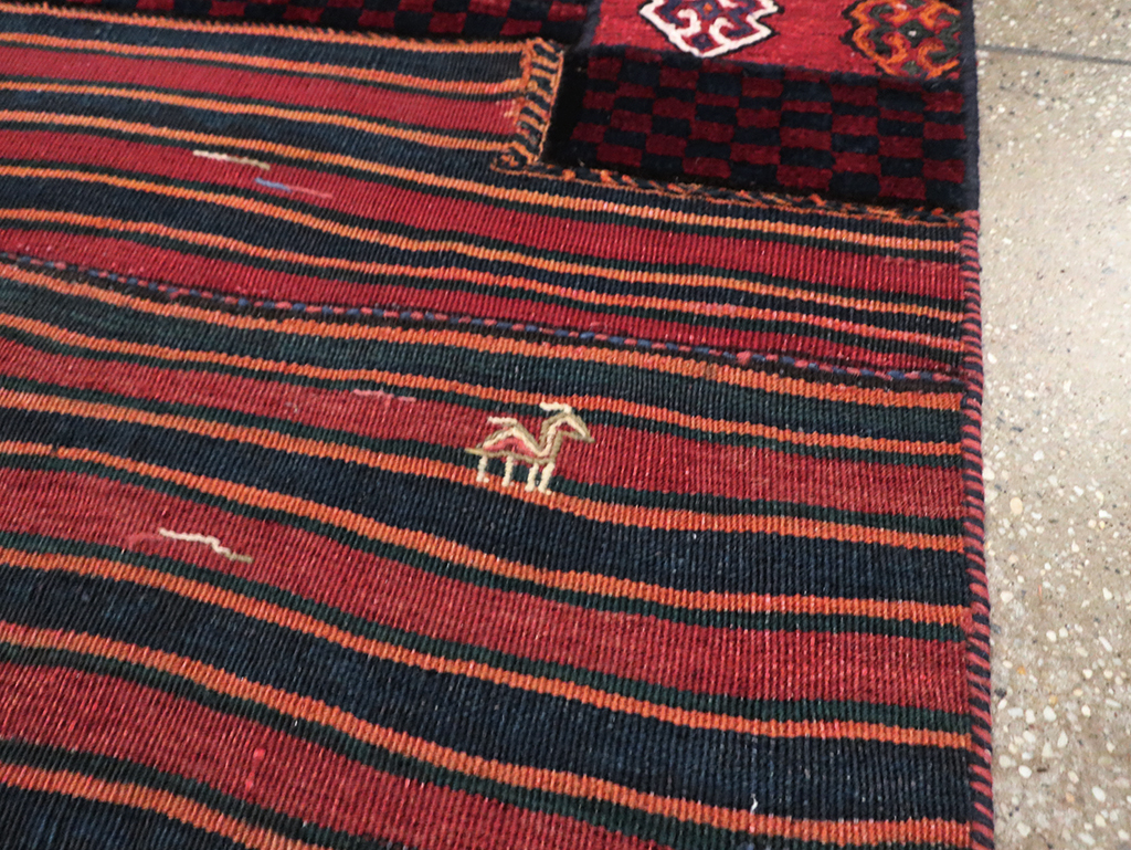 Vintage Persian Flatweave, No.28040 - Staging