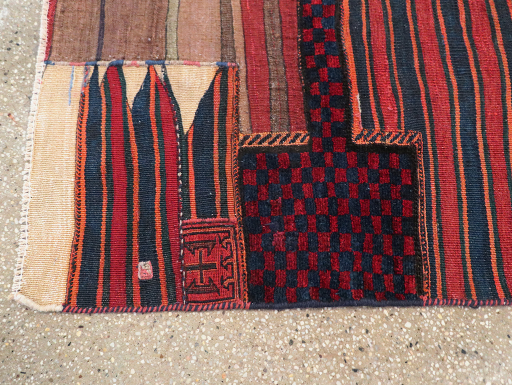 Vintage Persian Flatweave, No.28040 - Staging