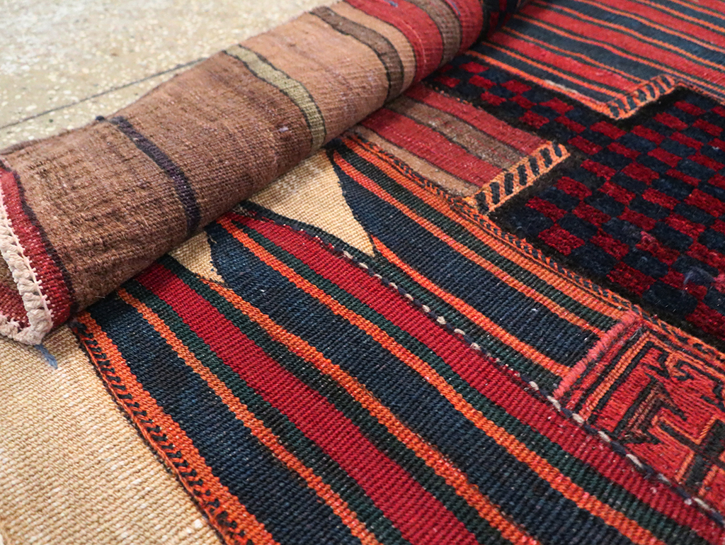 Vintage Persian Flatweave, No.28040 - Staging