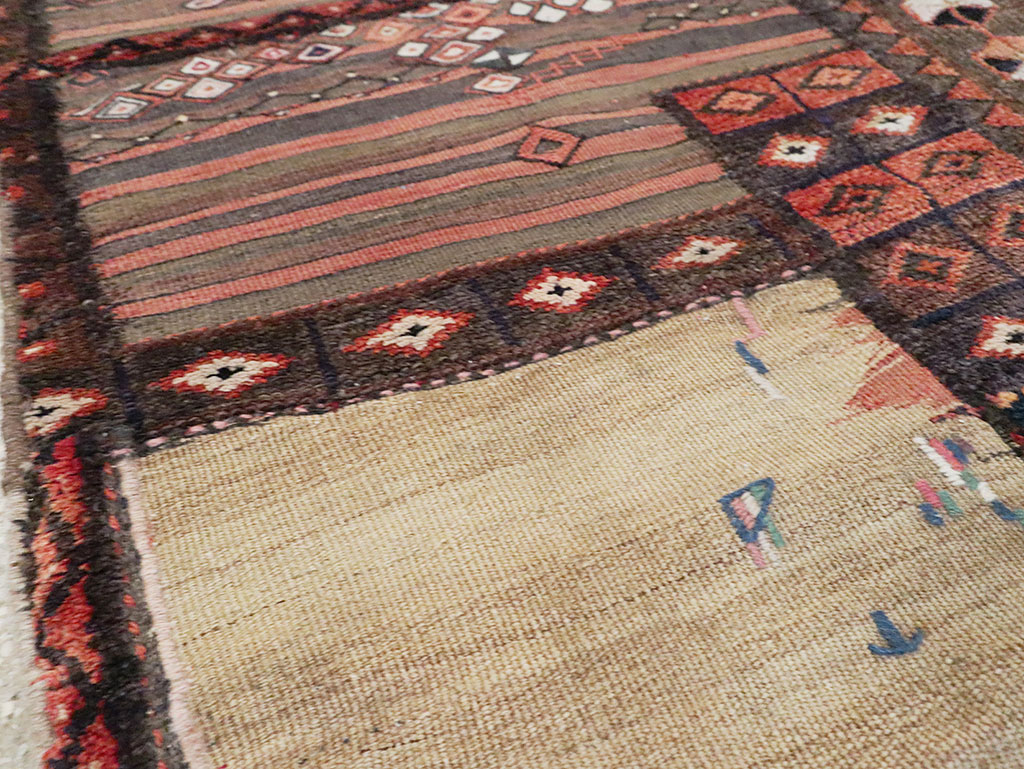 Vintage Persian Flatweave Kilim Throw Rug, No.28042 - Staging