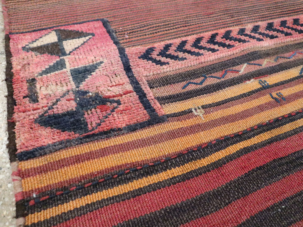 Vintage Persian Flatweave Kilim Throw Rug, No.28046 - Staging