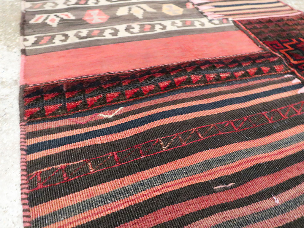 Vintage Persian Flatweave Kilim Rug, No.28047 - Staging