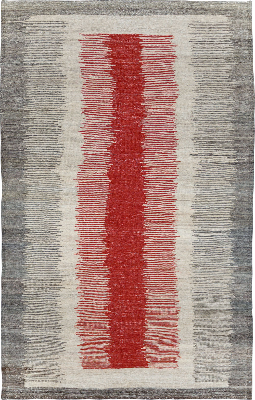 Modern Persian Flatweave Kilim, No.28054 - Staging