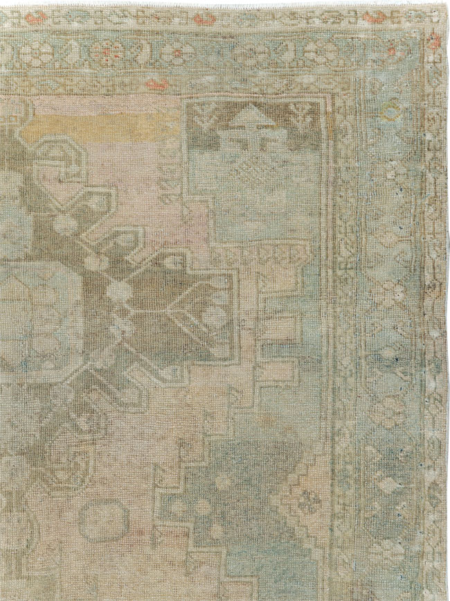 Vintage Persian Bakhtiari Gallery Rug, No.28058 - Staging