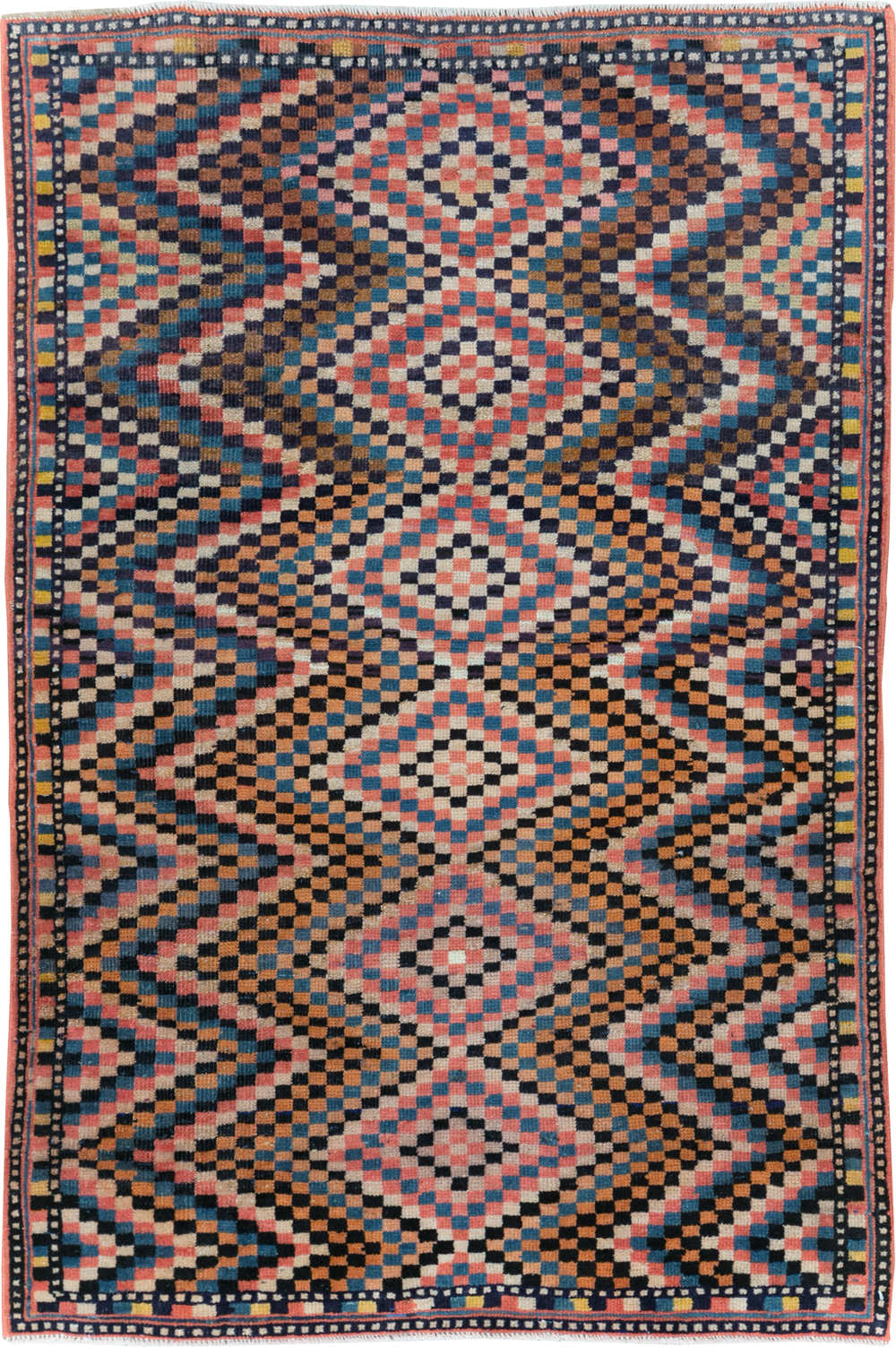 Vintage Persian Mahal Rug, No.28060 - Staging