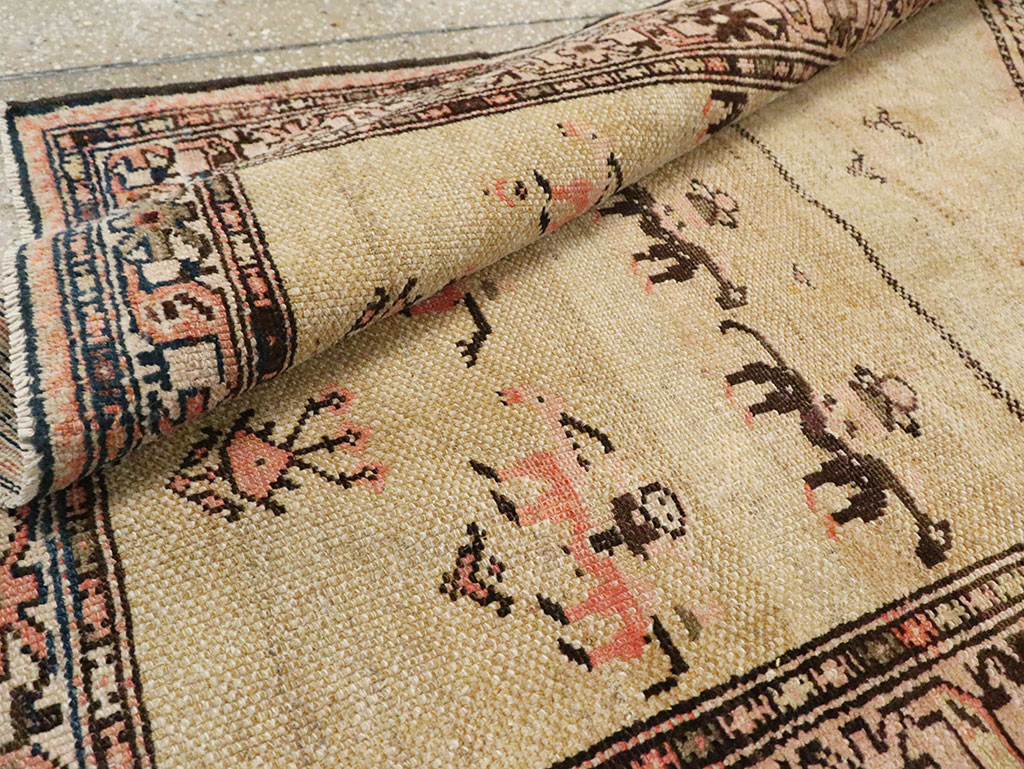 Antique Persian Serab Pictorial Runner, No.28065 - Staging