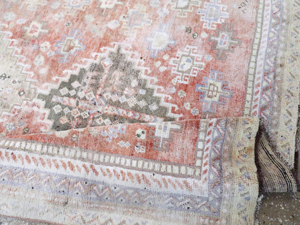 Vintage Persian Cotton Shiraz Accent Rug, No.28086 - Staging