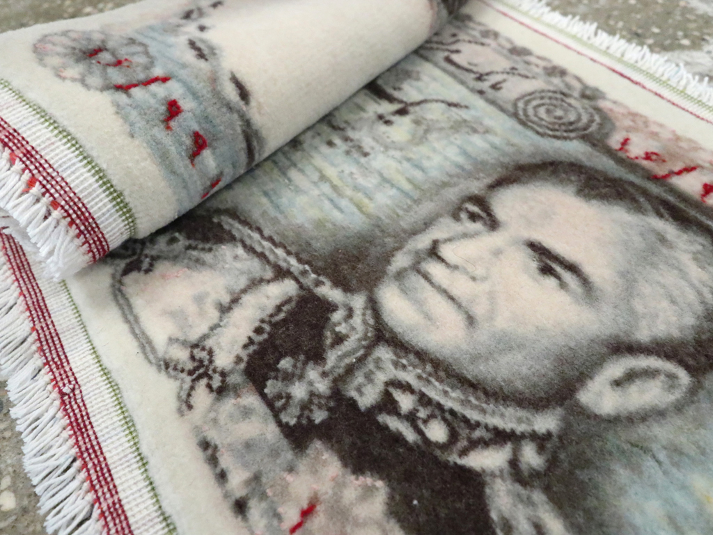 Persian Tabriz Pictorial Rug, No.28089 - Staging